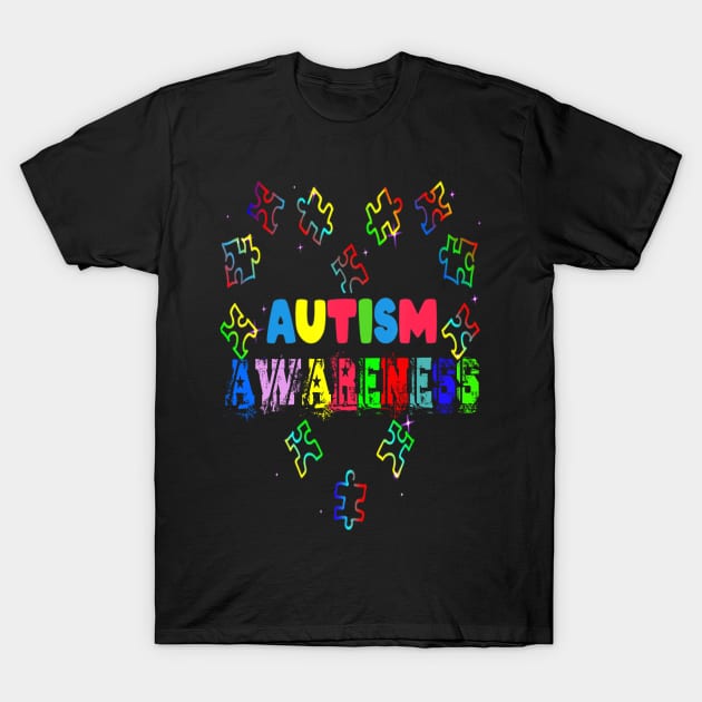 Autism T-ShirtAutism Heart World Autism Awareness Day T T-Shirt by JeanettVeal